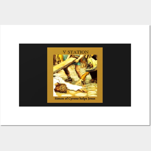 Stations of the Cross -  Via Crucis #5 of 15 Wall Art by hispanicworld